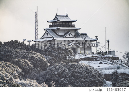 小牧山城の冬景色 小牧山城の冬景色 136405937