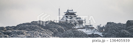小牧山城の冬景色 小牧山城の冬景色 136405939
