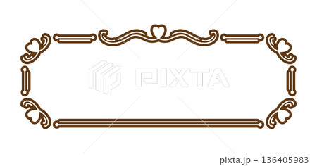 ハートのエレガントなフレーム 136405983