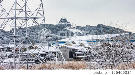 小牧山城の冬景色 136406034
