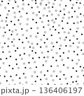 Seamless black stars pattern white background 136406197