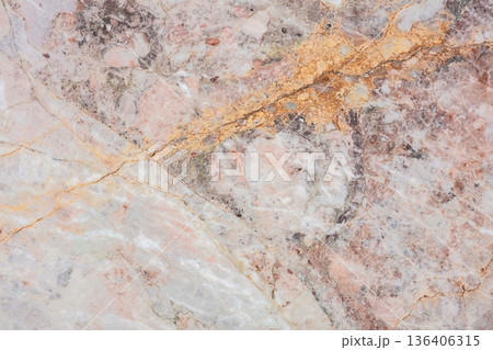 Beautiful marble pattern with golden veins showcasing nature's artistry in detail 136406315