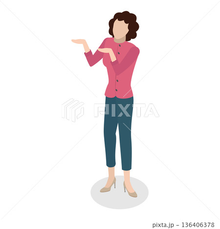 3D Isometric Flat Vector Illustration of Arm Gesture, Individuals Gesturing Enthusiastically With Hands Or Fingers. Item 7 3D Isometric Flat Vector Illustration of Arm Gesture, Individuals Gesturing Enthusiastically With Hands Or Fingers. Item 7 136406378