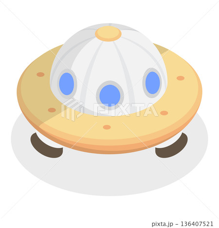 3D Isometric Flat Set of Spaceships. Item 1 3D Isometric Flat Set of Spaceships. Item 1 136407521