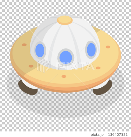 3D Isometric Flat Set of Spaceships. Item 1 3D Isometric Flat Set of Spaceships. Item 1 136407521