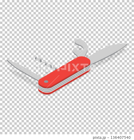 3D Isometric Flat Illustration of Switzerland. Item 2 3D Isometric Flat Illustration of Switzerland. Item 2 136407540