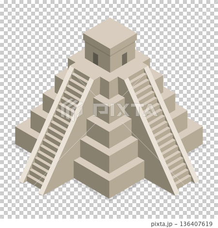 3D Isometric Flat  Illustration of Latin America. Item 6 136407619