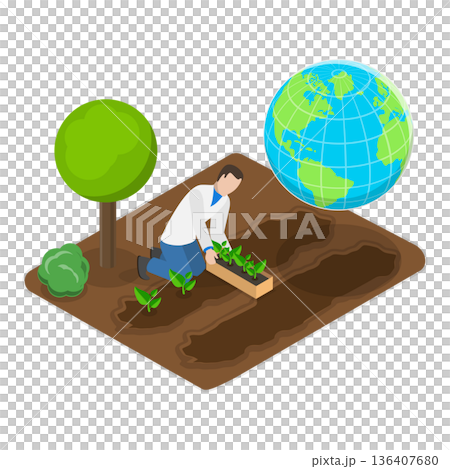 3D Isometric Flat Illustration of Air Quality Awareness. Item 3 3D Isometric Flat Illustration of Air Quality Awareness. Item 3 136407680