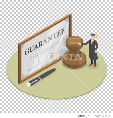 3D Isometric Flat  Illustration of Quality Management. Item 2 136407707