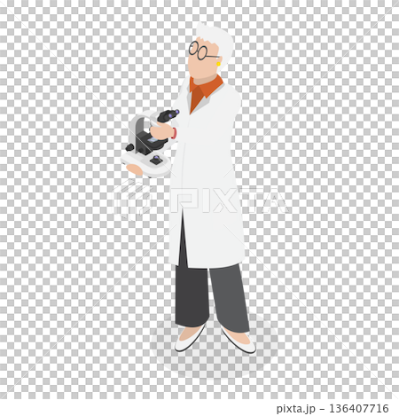 3D Isometric Flat  Illustration of Teachers. Item 2 136407716