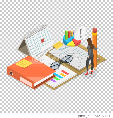 3D Isometric Flat Illustration of Customer Relationship Management. Item 1 3D Isometric Flat Illustration of Customer Relationship Management. Item 1 136407781