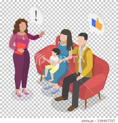 3D Isometric Flat Illustration of Secure Environment for Children. Item 1 3D Isometric Flat Illustration of Secure Environment for Children. Item 1 136407787