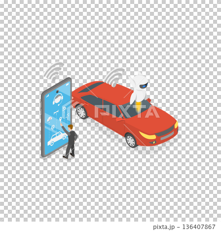3D Isometric Flat Illustration of Artificial Intelligence Tech. Item 2 3D Isometric Flat Illustration of Artificial Intelligence Tech. Item 2 136407867