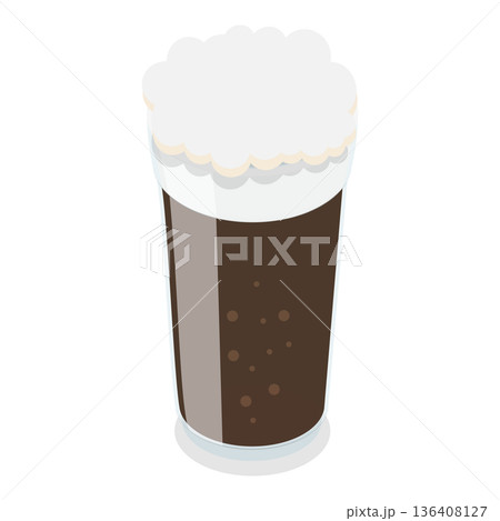 3D Isometric Flat  Illustration of Types Of Beer. Item 10 136408127