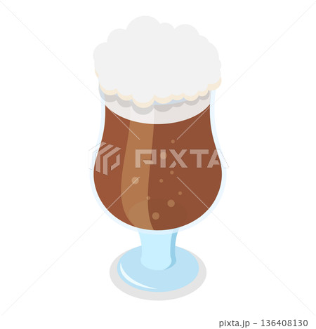 3D Isometric Flat  Illustration of Types Of Beer. Item 7 136408130