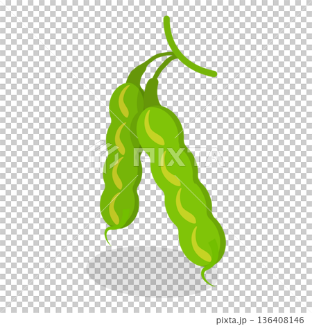 3D Isometric Flat  Set of Protein Food. Item 4 136408146