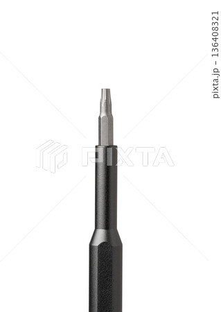 Iron bit with screwdriver on Isolated on white background 136408321
