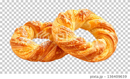 コルネッティ イタリア定番の朝食ペストリーイラスト コルネッティ イタリア定番の朝食ペストリーイラスト 136409639