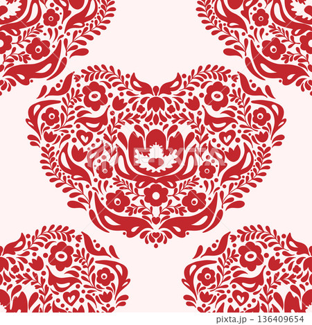 seamless pattern with stylized flowers seamless pattern with stylized flowers 136409654