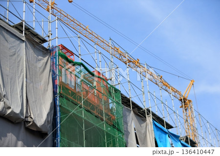 外部足場 (枠組足場) イメージ 外部足場 (枠組足場) イメージ 136410447