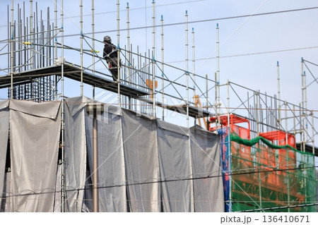 外部足場  (枠組足場)　イメージ 136410671