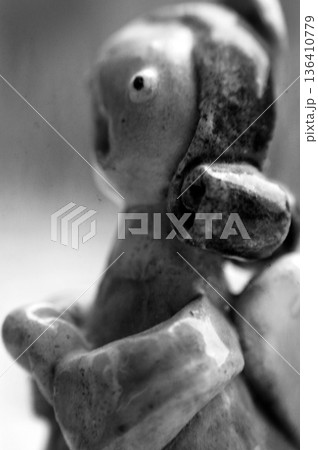 clay figurine in the shape of an angel praying clay figurine in the shape of an angel praying 136410779