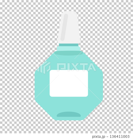 Eye drops illustration Eye drops illustration 136411003