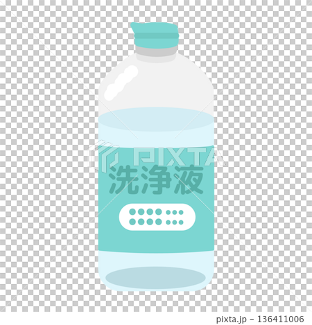 Contact lens cleaning solution illustration (with text) Contact lens cleaning solution illustration (with text) 136411006