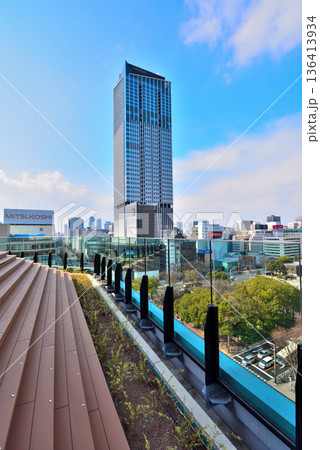 《愛知県》名古屋都市風景 中日ビル屋上広場からの栄の風景 《愛知県》名古屋都市風景 中日ビル屋上広場からの栄の風景 136413934