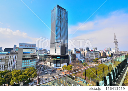 《愛知県》名古屋都市風景 中日ビル屋上広場からの栄の風景 《愛知県》名古屋都市風景 中日ビル屋上広場からの栄の風景 136413939