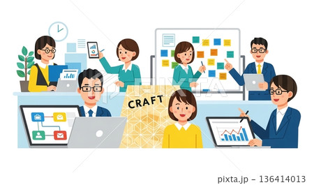 チーム連携で生産性を高めるオフィス環境 136414013