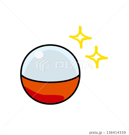 ガチャ　ガチャガチャ　カプセルトイ　イラスト 136414339