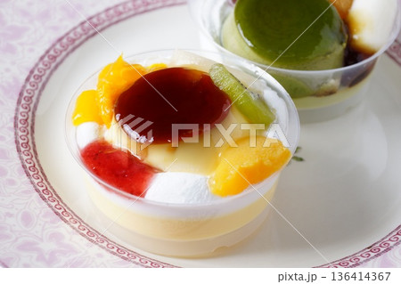 フルーツプリンアラモード　抹茶プリンアラモード 136414367