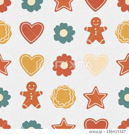 クッキーのイラスト クッキーのイラスト 136415387