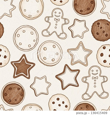 クッキーのイラスト 136415409