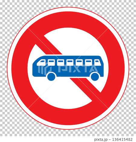 規制標識 大型乗用自動車等通行止め 規制標識 大型乗用自動車等通行止め 136415482