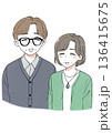 笑顔の夫婦 136415675