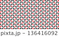 Red And Black Kawung Batik Pattern Traditional Indonesian Geometric isolated white Background For Packaging, textile printing, fabric design, fashion products, branding materials commercial use 136416092