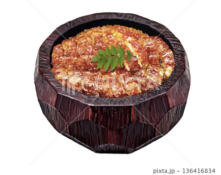 ひつまぶし（赤黒椀）山椒の葉付き 136416834