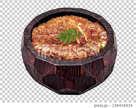 ひつまぶし（赤黒椀）山椒の葉付き 136416834