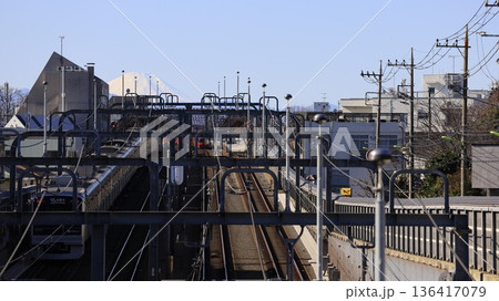 世田谷区立の公園「代田富士356広場」から見た富士山と小田急の電車 世田谷区立の公園「代田富士356広場」から見た富士山と小田急の電車 136417079