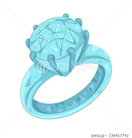Illustration of diamond ring Illustration of diamond ring 136417742