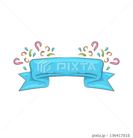 Illustration of ribbon 136417818