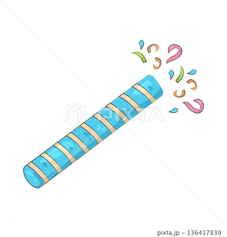 Illustration of party popper Illustration of party popper 136417839