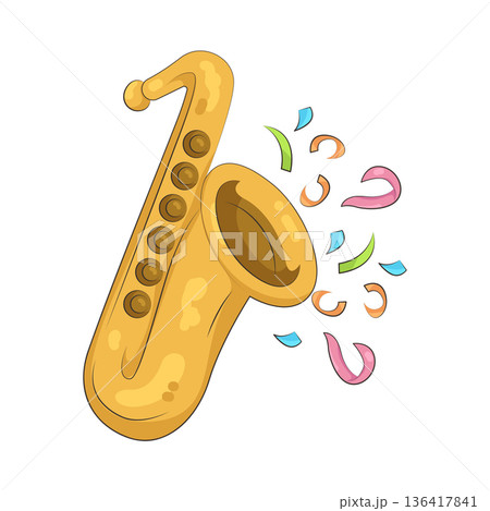 Illustration of trumpet 136417841