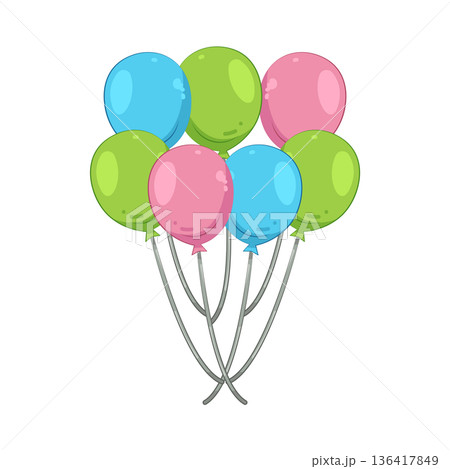 Illustration of balloon 136417849