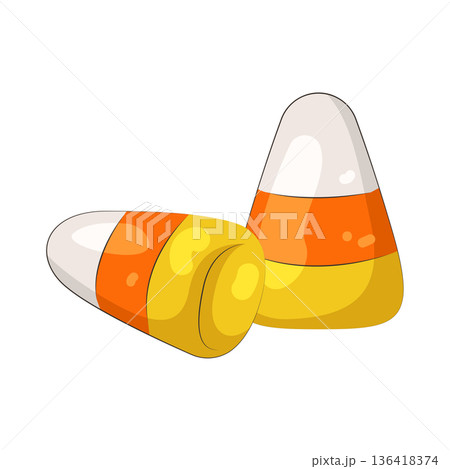 Illustration of Candy corn Illustration of Candy corn 136418374