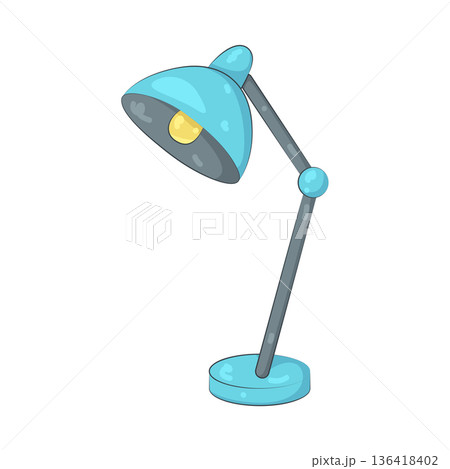 Illustration of desk lamp Illustration of desk lamp 136418402