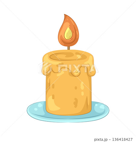 Illustration of candle 136418427