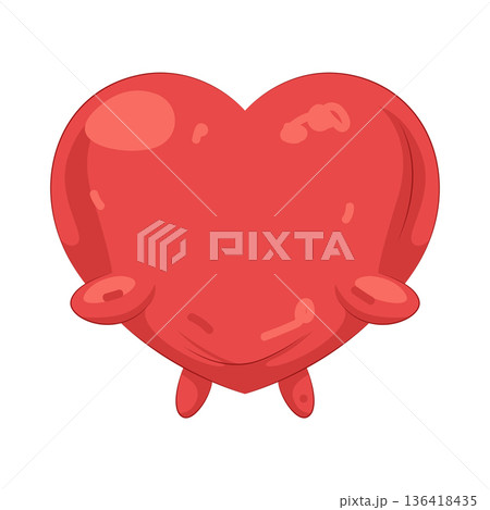 Illustration of heart Illustration of heart 136418435